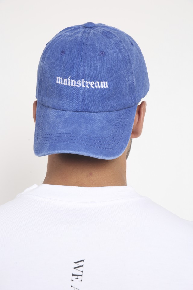 STONWASH HAT LOGO - כחול