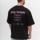 T - STAY SIMPLE - שחור